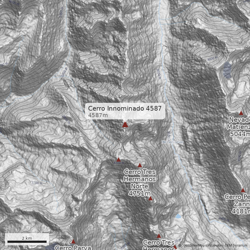 Mapa Cerro Innominado 4587