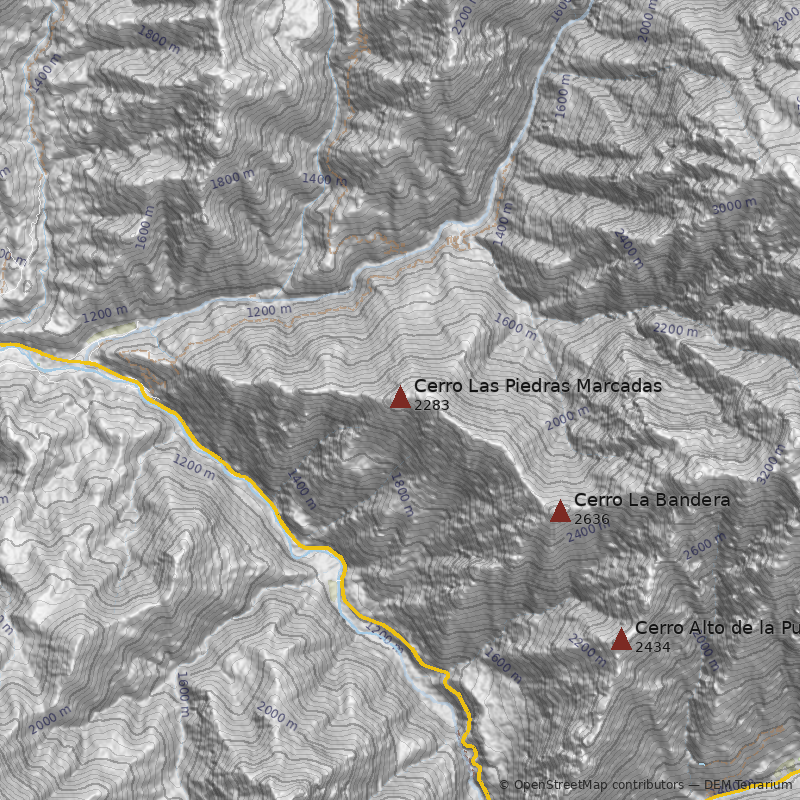 Mapa Normal desde Río Colorado