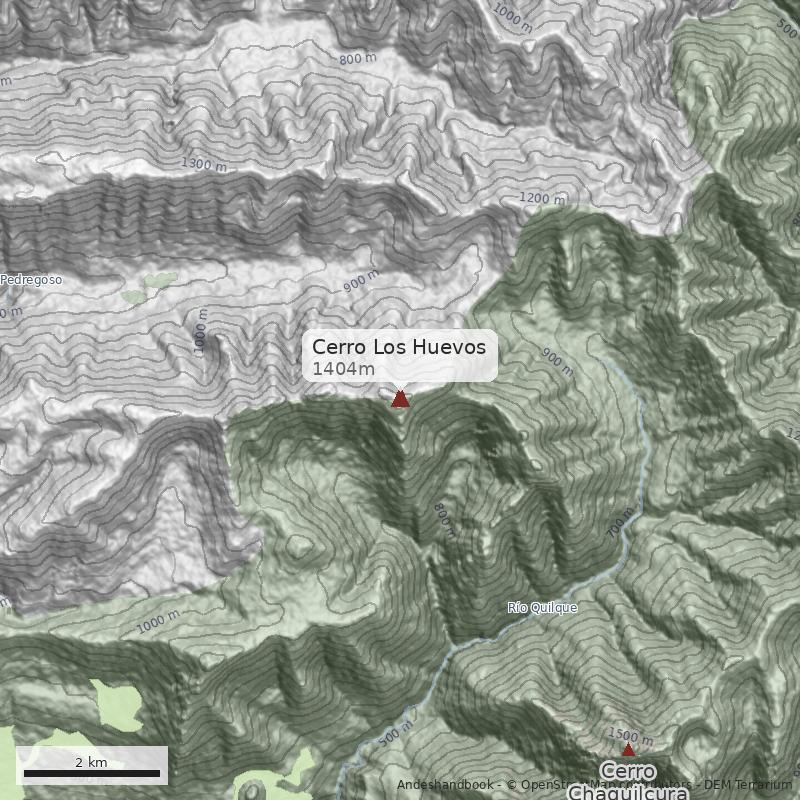 Mapa Cerro Los Huevos