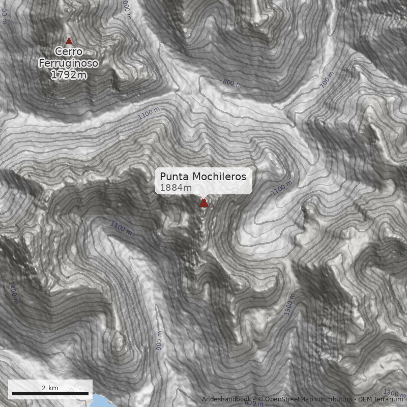 Mapa Punta Mochileros
