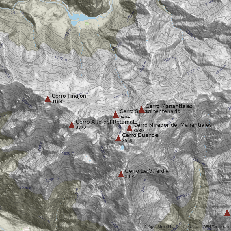 Mapa Cerro Sesquicentenario
