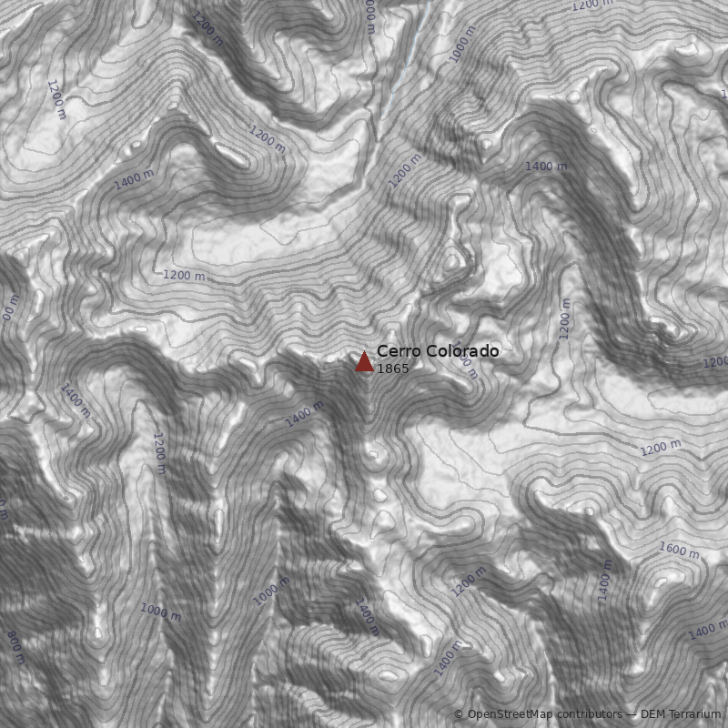 Mapa Cerro Colorado
