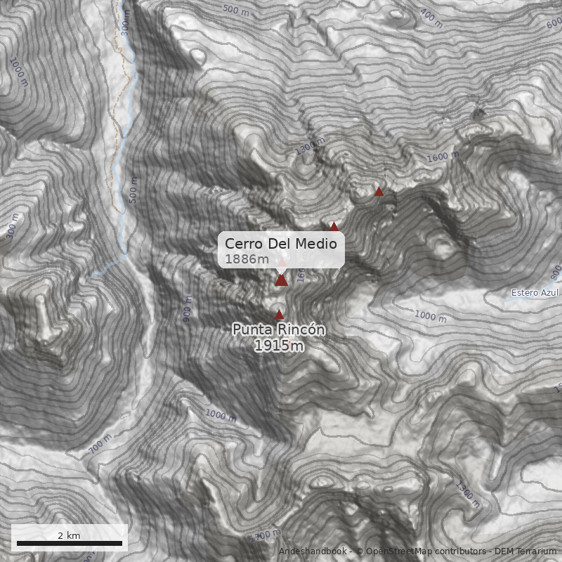 Mapa Cerro Del Medio