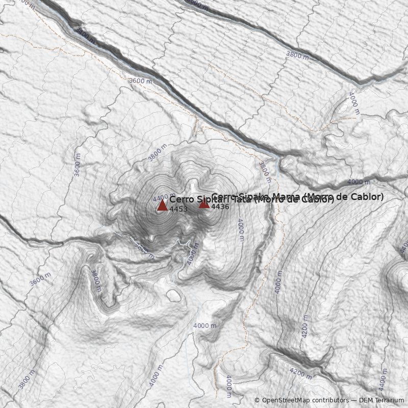 Mapa Cerro Sipaka Mama (Morro de Cablor) 