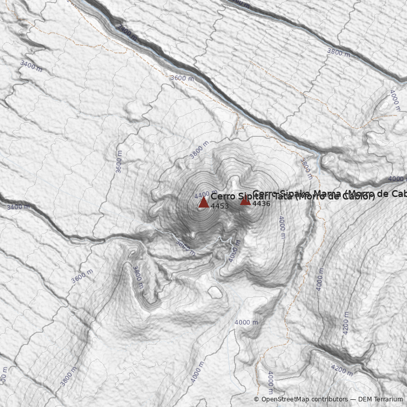 Mapa Cerro Sipitari Tata (Morro de Cablor)