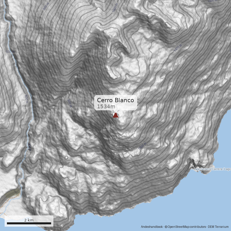 Mapa Cerro Blanco