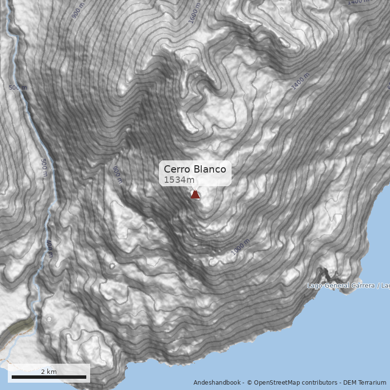 Mapa Cerro Blanco