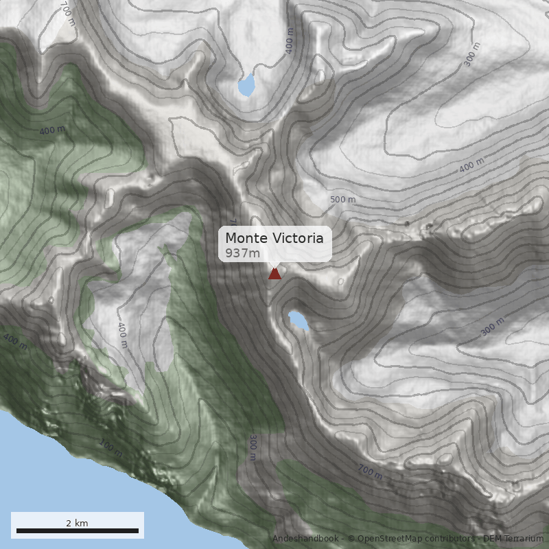 Mapa Monte Victoria