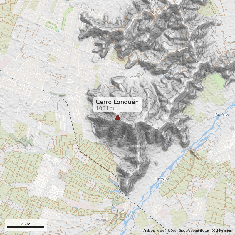 Mapa Cerro Lonquén