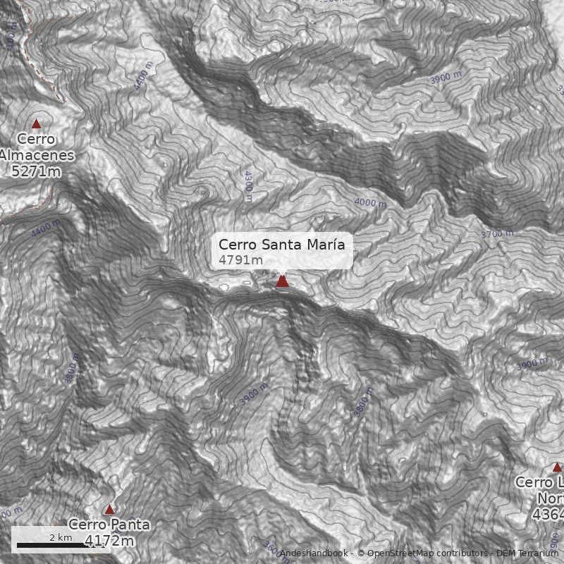 Mapa Cerro Santa María
