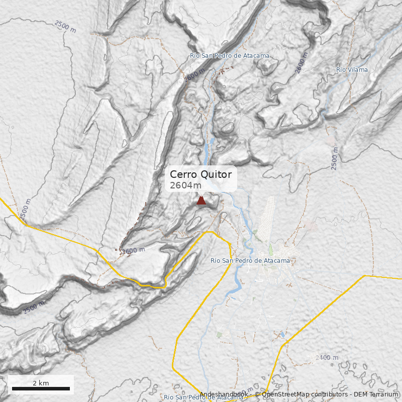Mapa Cerro Quitor