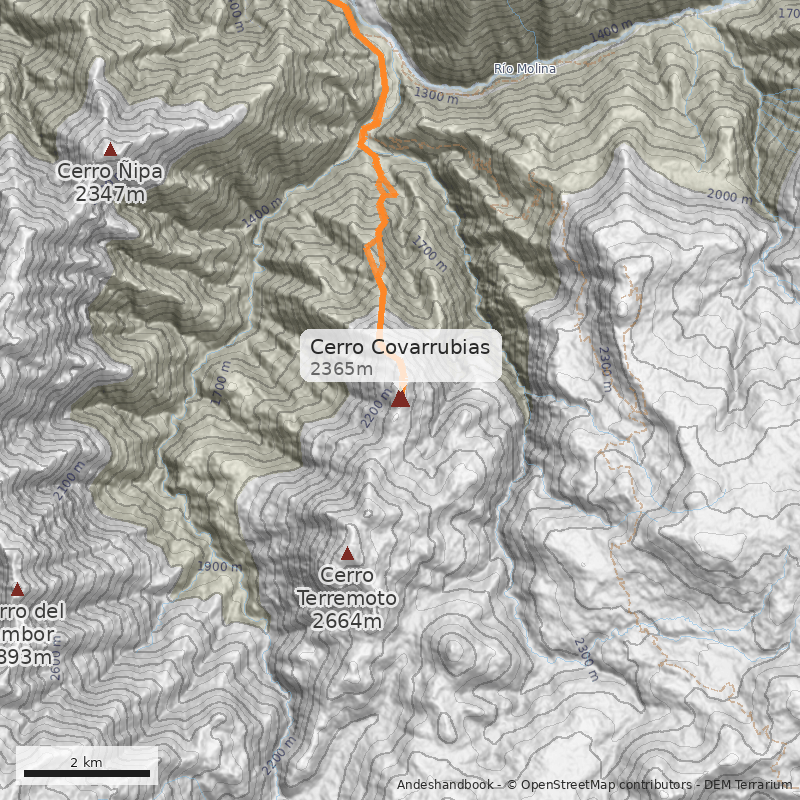 Mapa Cerro Covarrubias
