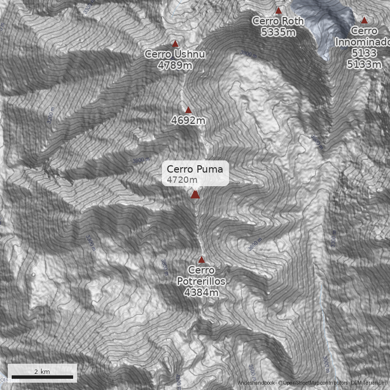 Mapa Cerro Puma