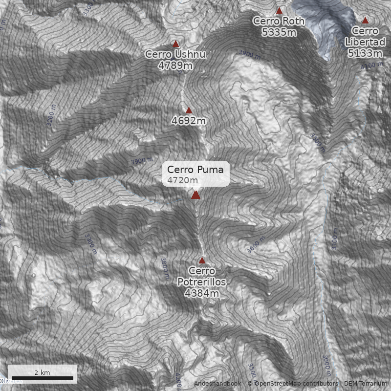 Mapa Cerro Puma