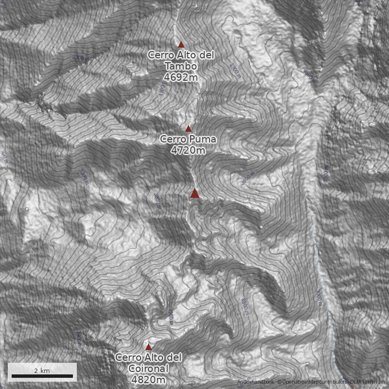 Mapa Cerro Potrerillos