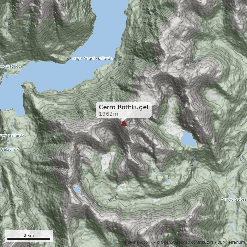 Mapa Cerro Rothkugel