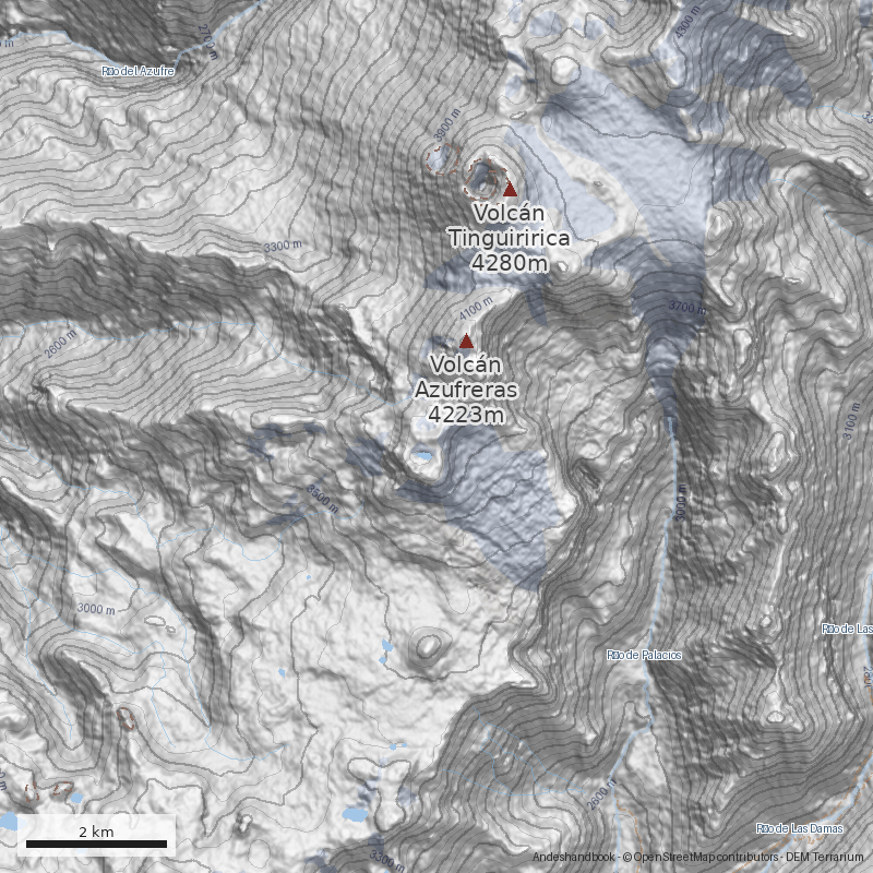 Mapa Volcán Fray Carlos