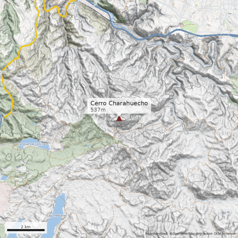 Mapa Cerro Charahuecho