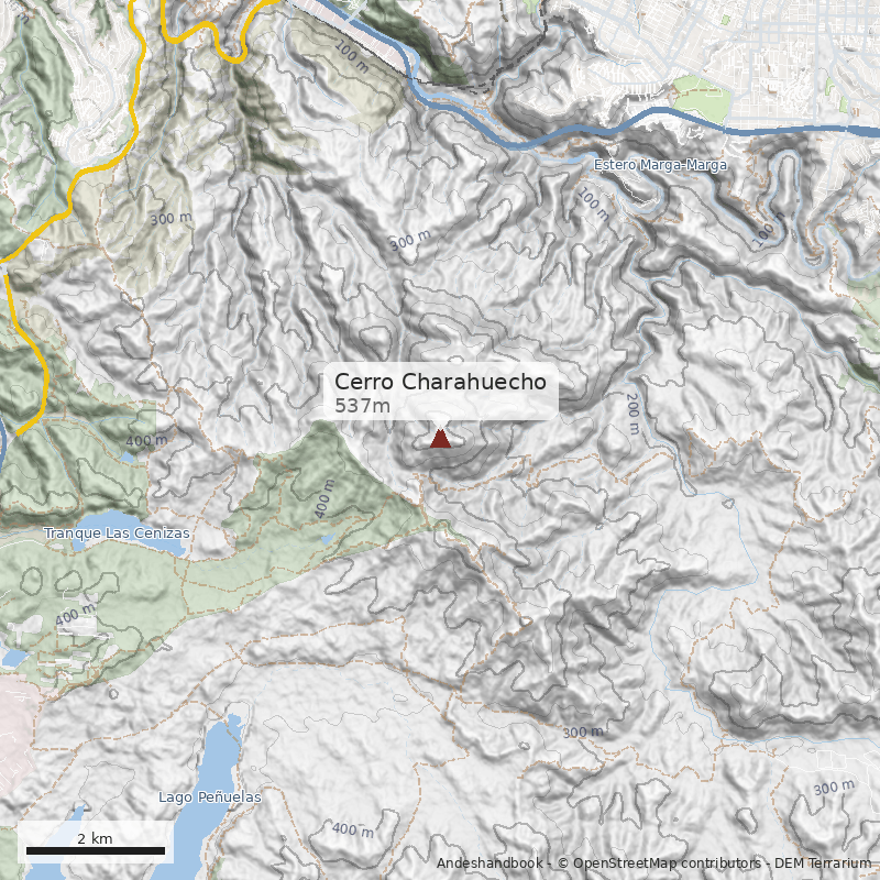 Mapa Cerro Charahuecho