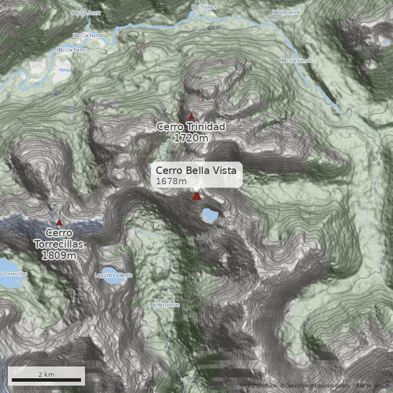 Mapa Cerro Bella Vista