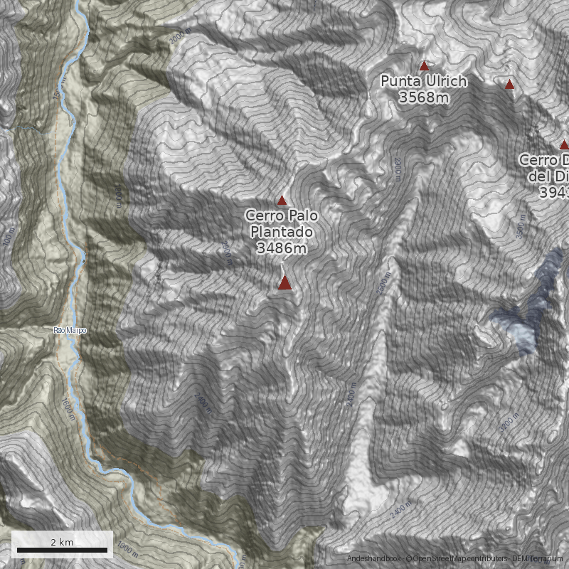 Mapa Cerro Alto de los Sapos