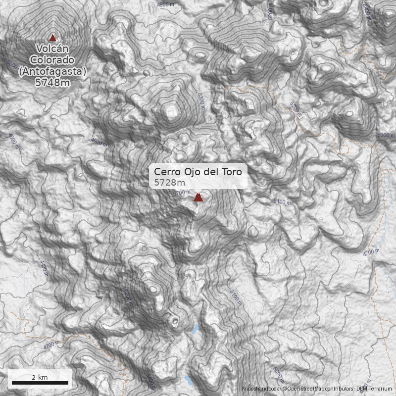 Mapa Cerro Ojo del Toro