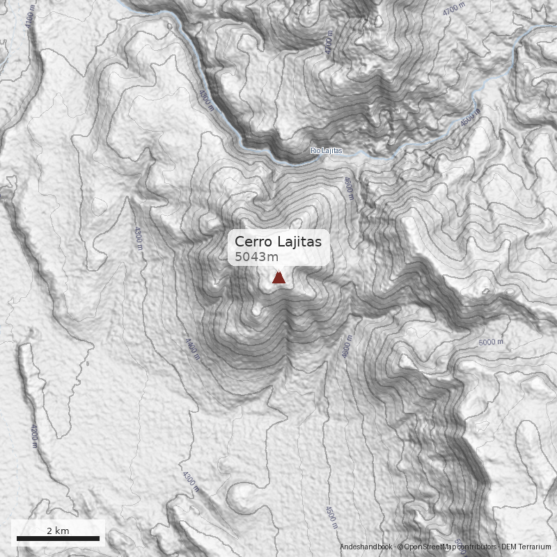 Mapa Cerro Lajitas