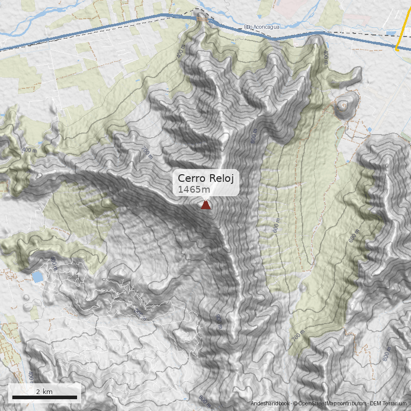 Mapa Cerro Reloj 