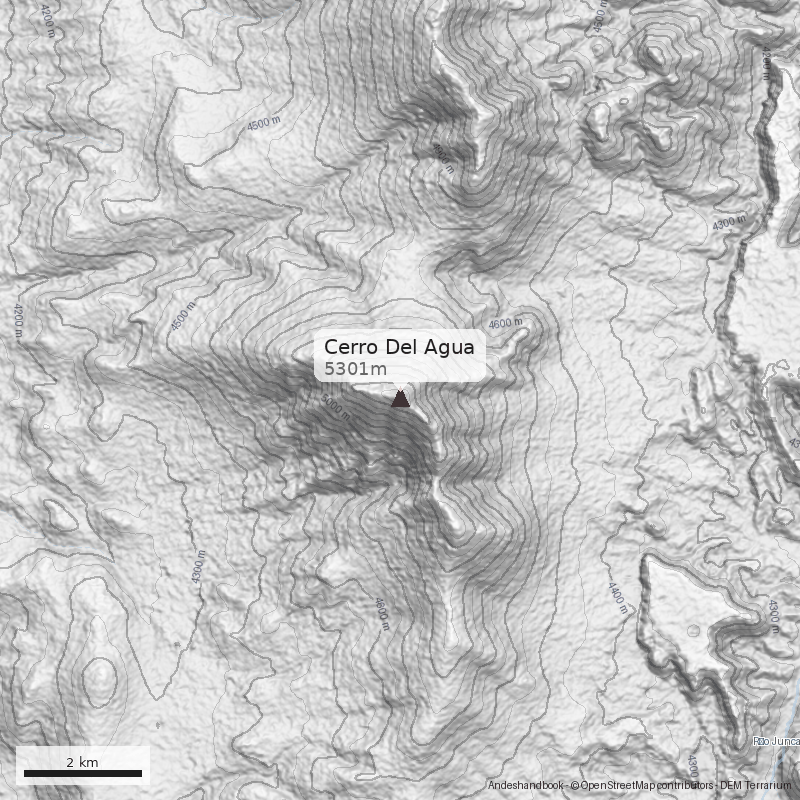 Mapa Cerro Del Agua