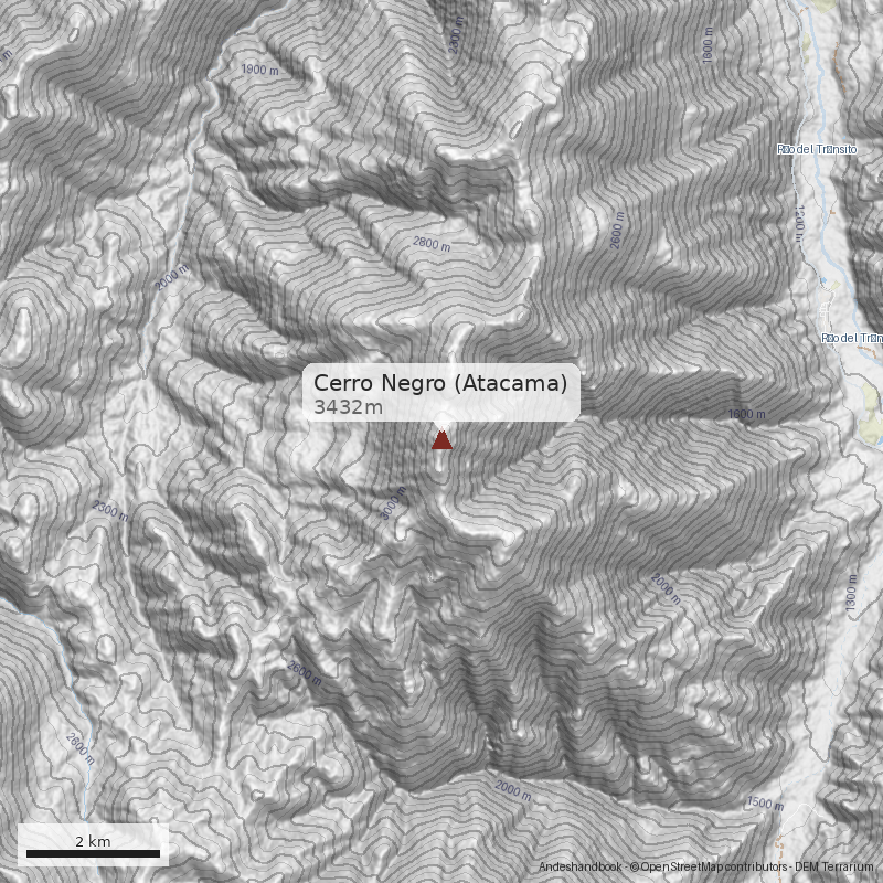 Mapa Cerro Negro (Atacama)