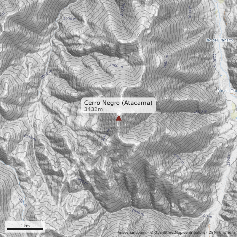 Mapa Cerro Negro (Atacama)