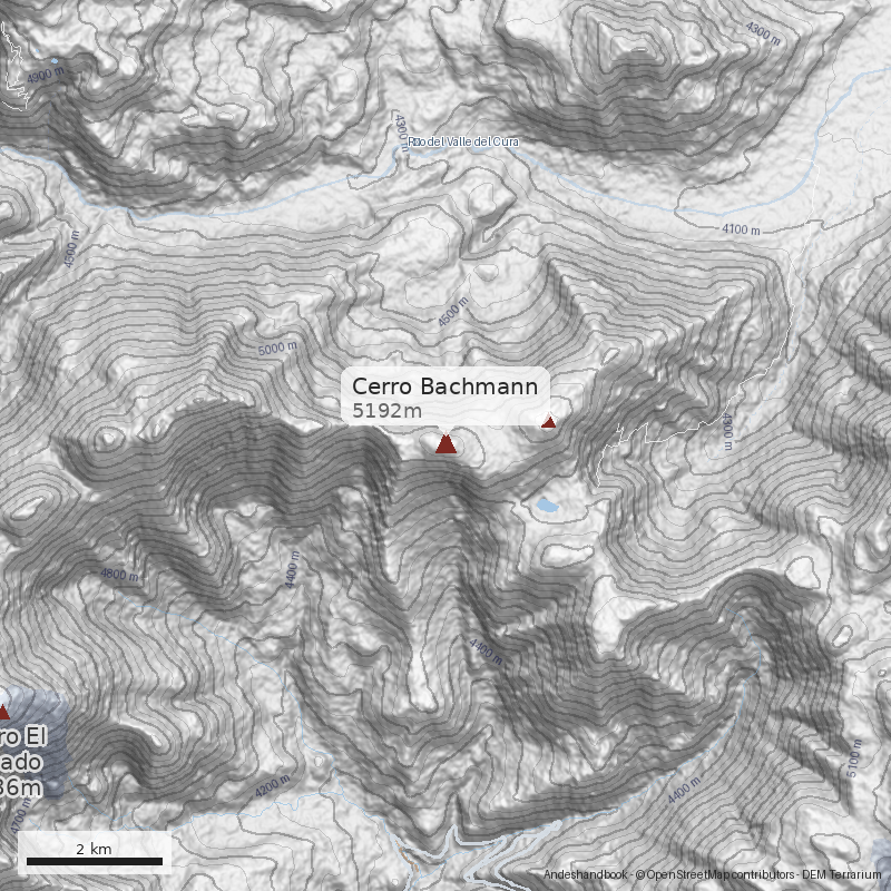 Mapa Cerro Bachmann 