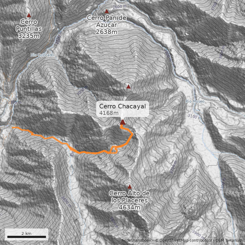 Mapa Cerro Chacayal