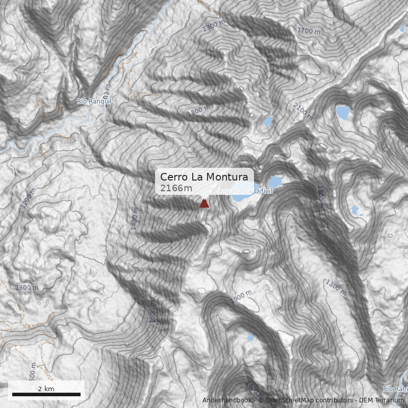 Mapa Cerro La Montura 