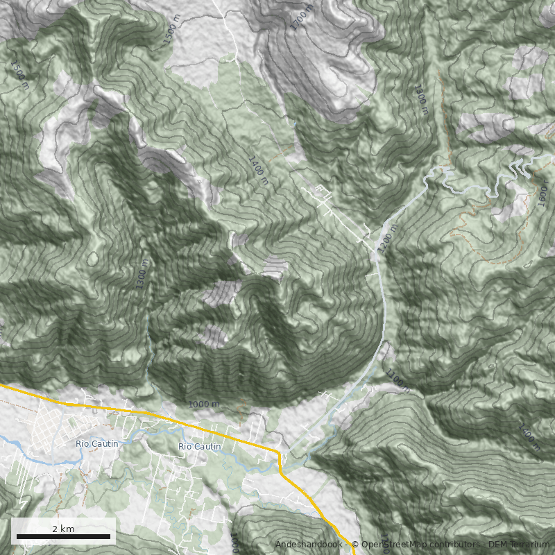 Mapa Cerro Malalcahuello
