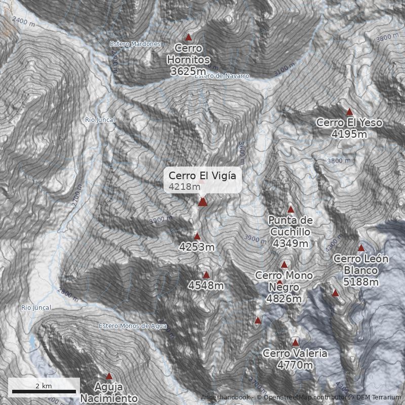 Mapa Cerro El Vigía 