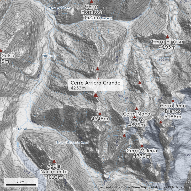 Mapa Cerro Arriero Grande