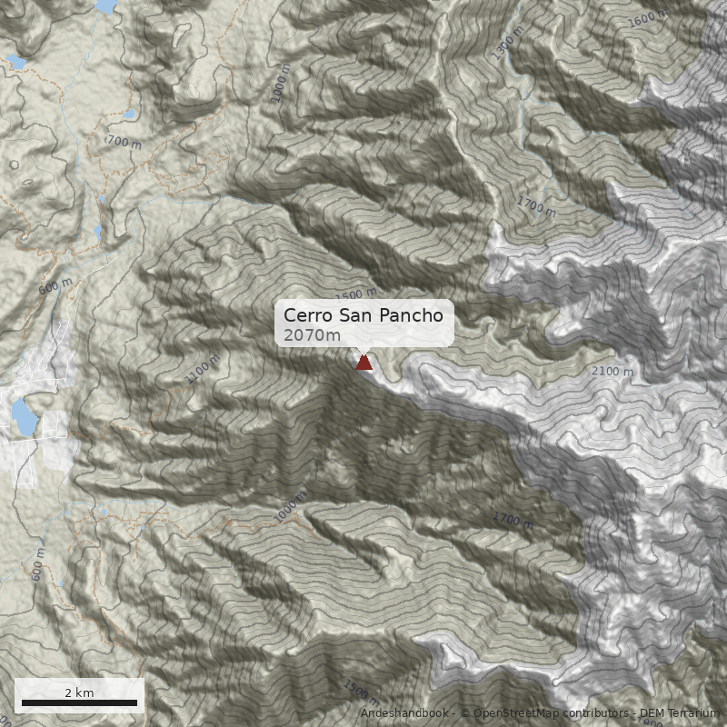 Mapa Cerro San Pancho