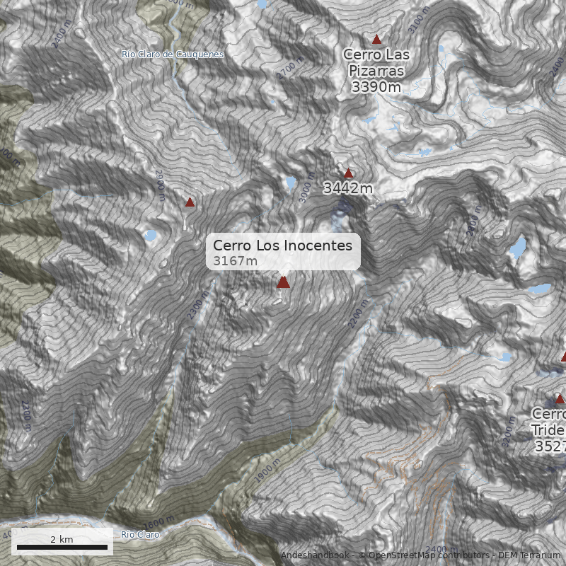 Mapa Cerro Los Inocentes 