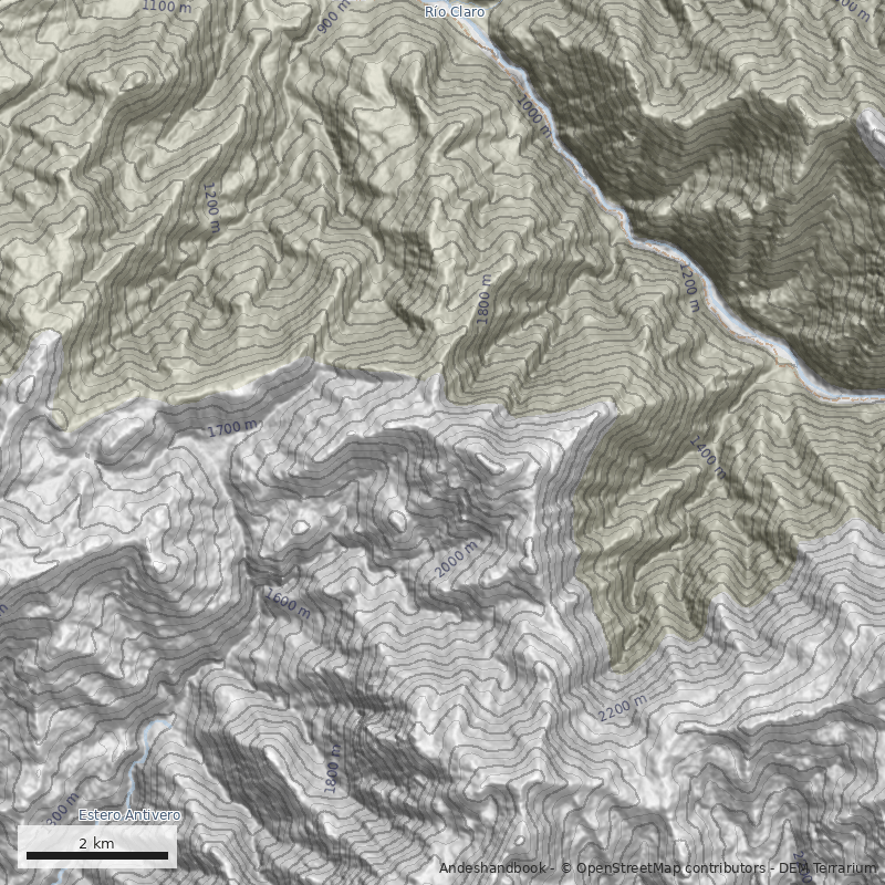 Mapa Cerro Alto de la Campana