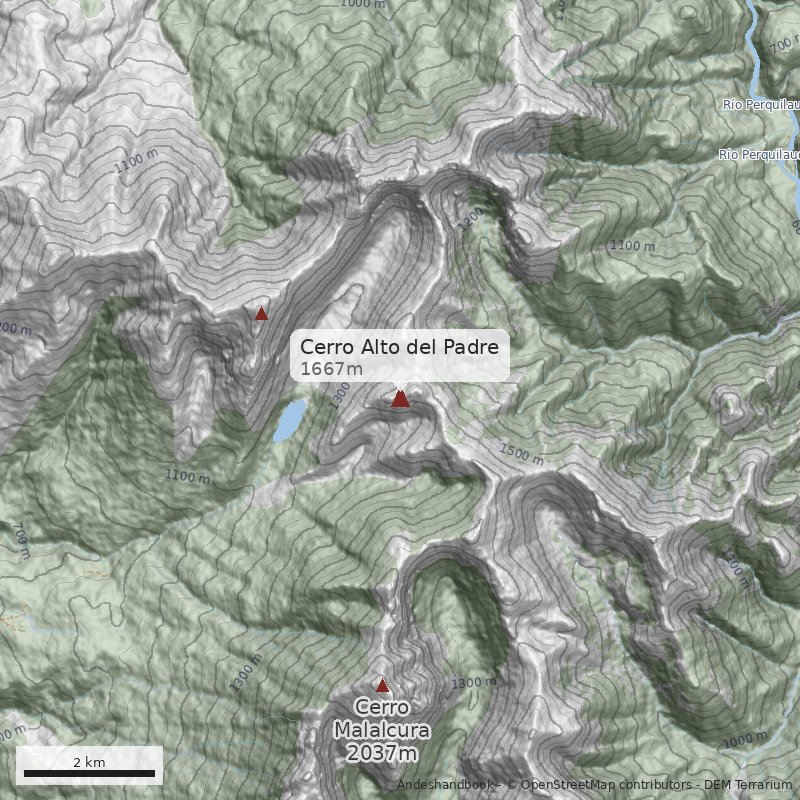 Mapa Cerro Alto del Padre