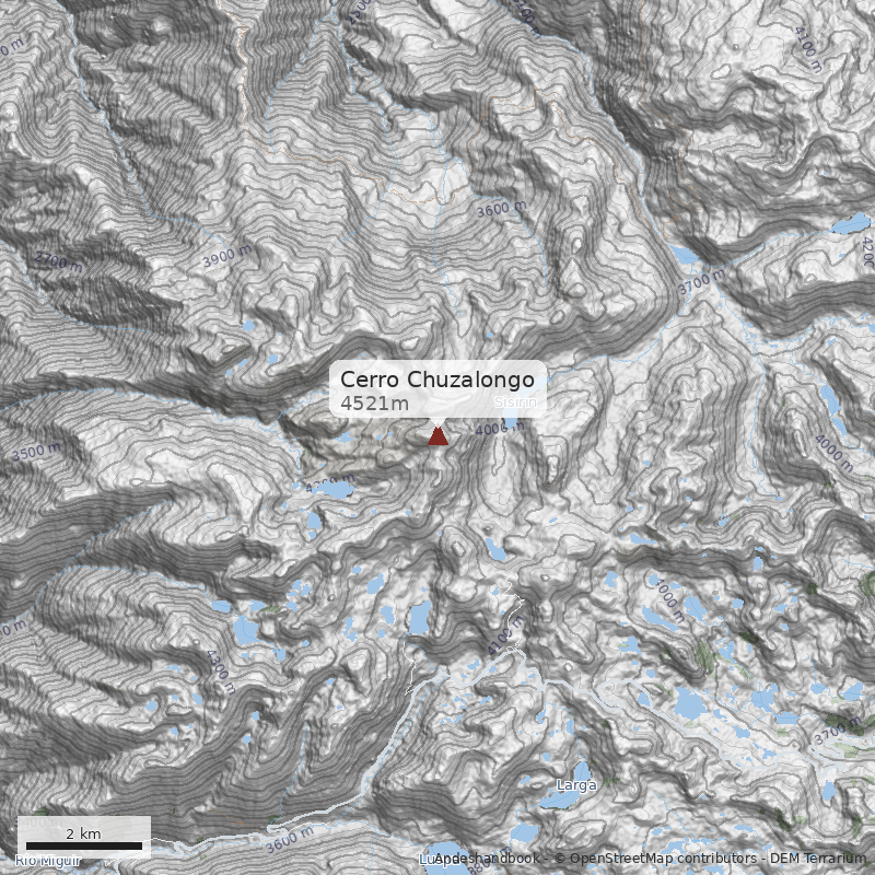 Mapa Cerro Chuzalongo