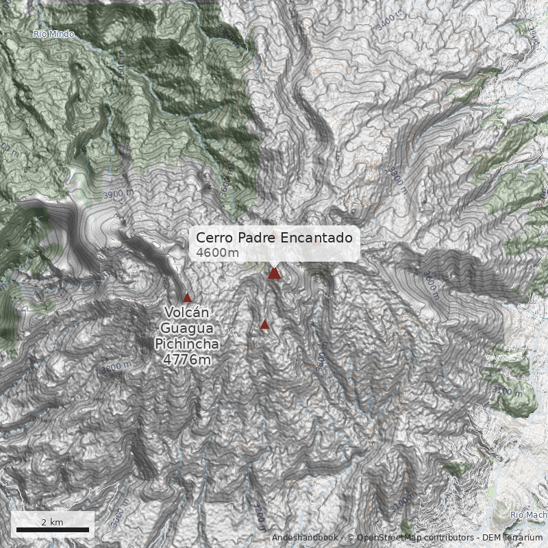 Mapa Cerro Padre Encantado
