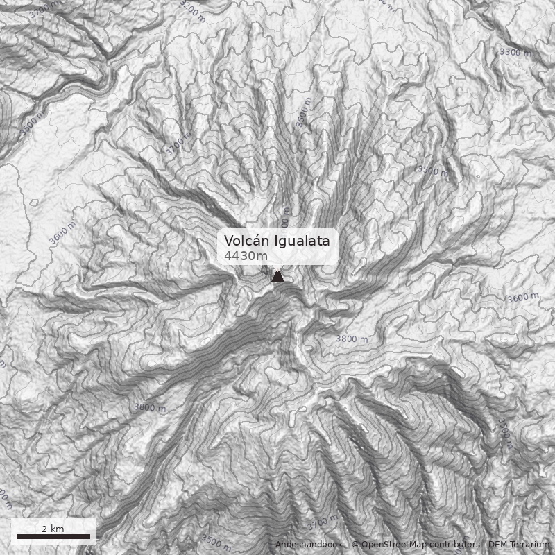 Mapa Volcán Igualata