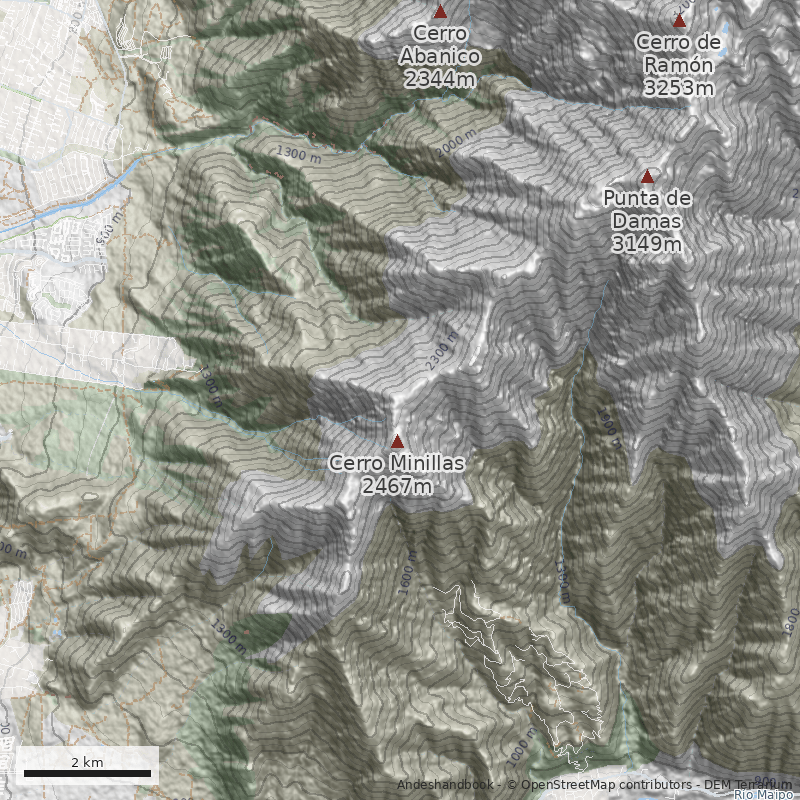 Mapa Cerro Tarapacá