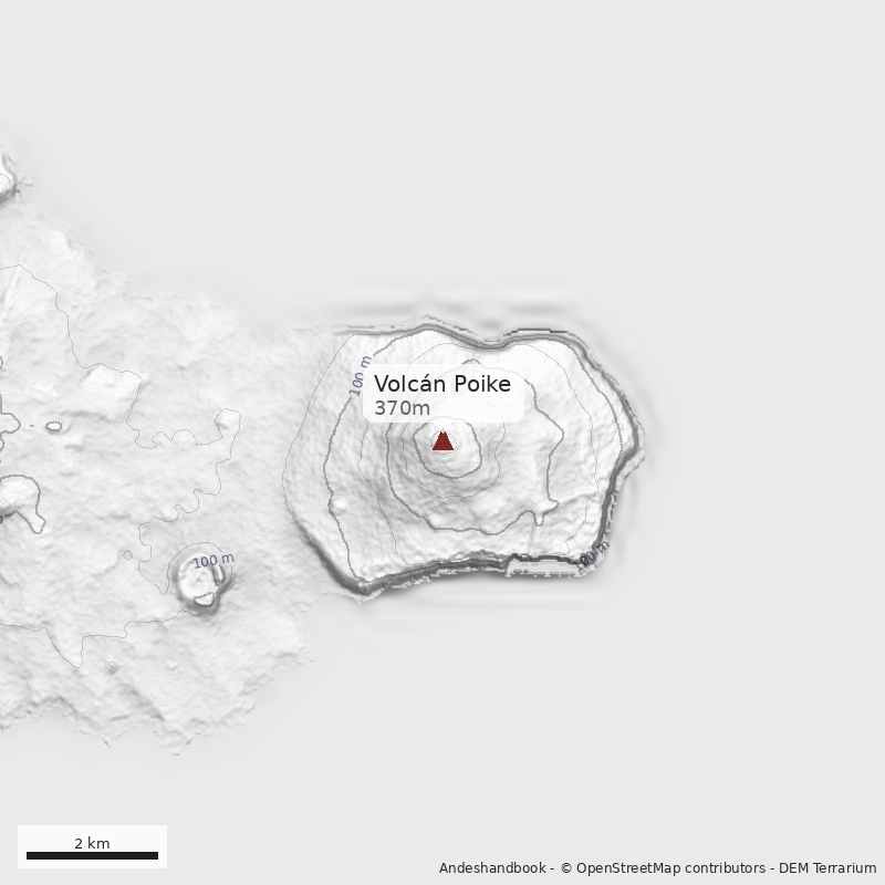 Mapa Volcán Poike