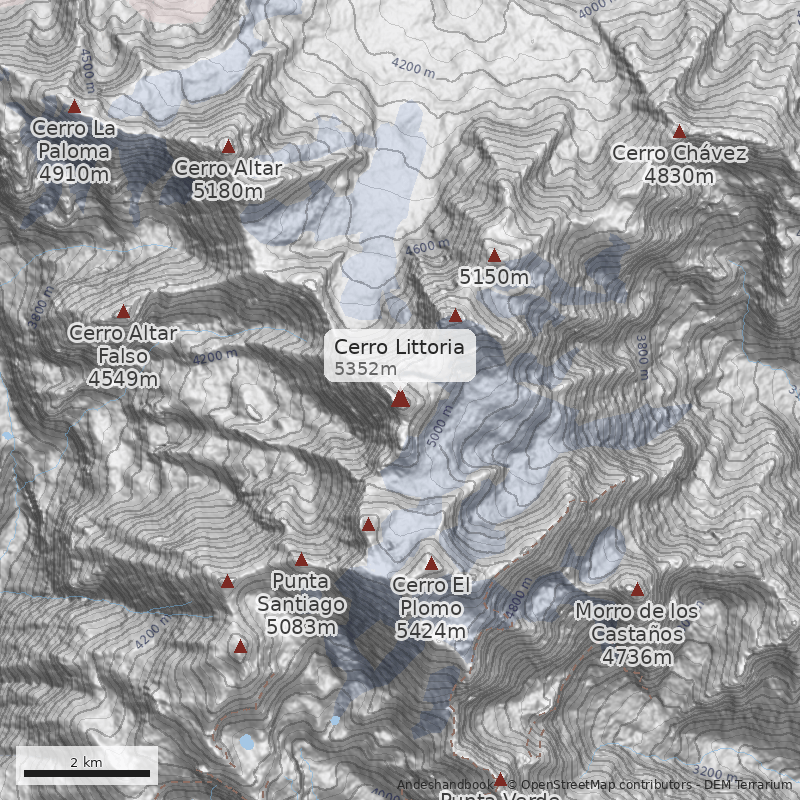 Mapa Cerro Littoria