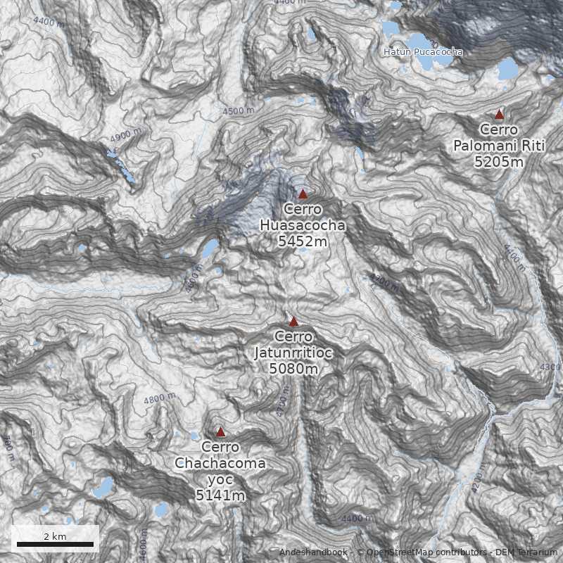 Mapa Cerro Vinicunca (Cerro Siete Colores)