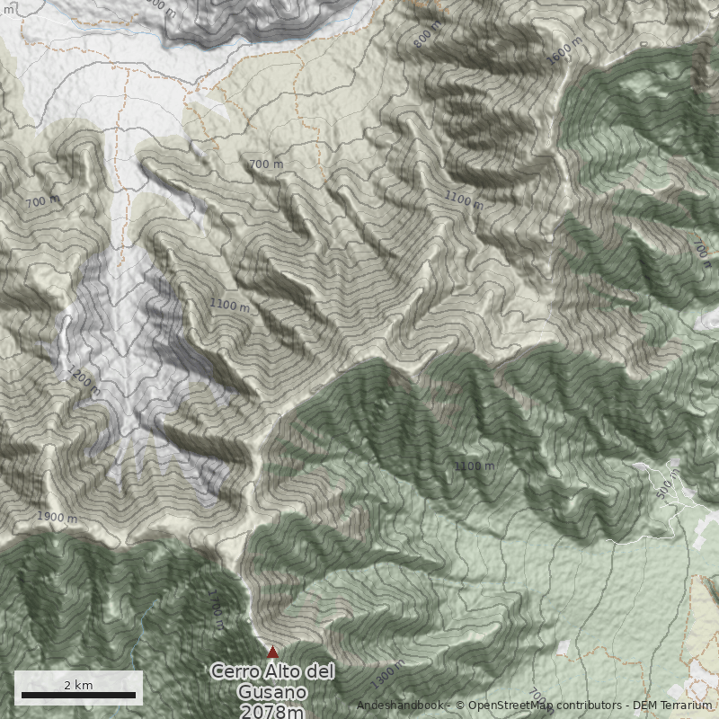 Mapa Cerro Alto el Sauce