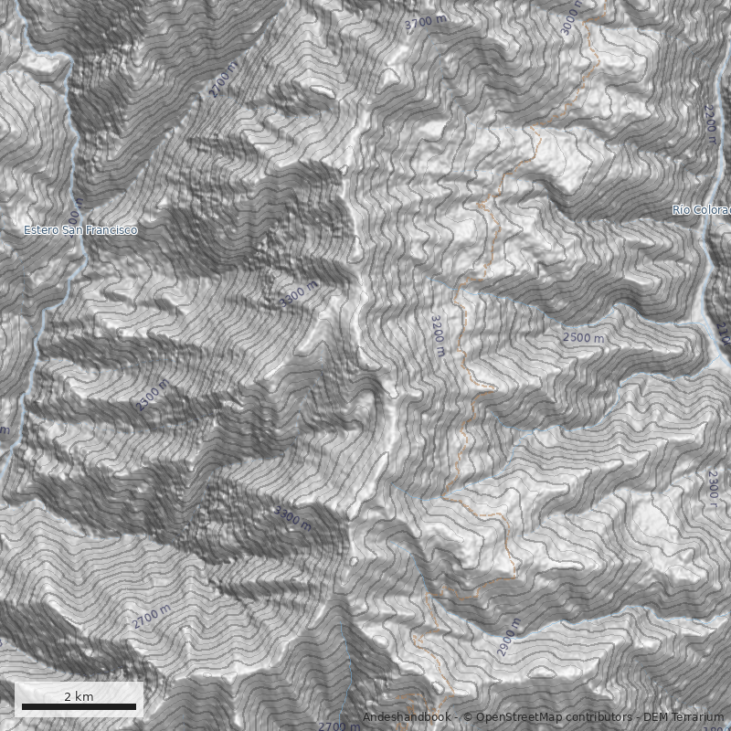Mapa Cerro Piedras Negras